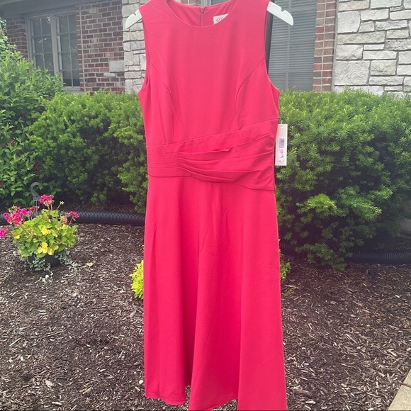 Sleeveless Fit and Flare Midi Dress by Eliza J - Picture 3 of 13